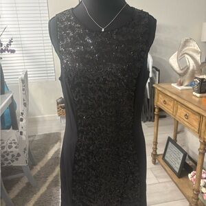 H&M Black Sequin Mini Dress